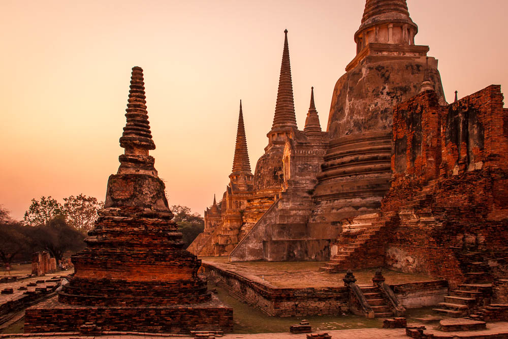 Wat Phra Si Sanphet by Dusk. A mystic moment.
