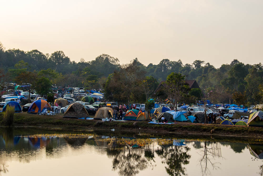 Camping the Thai way. Looks more like a rock festival.