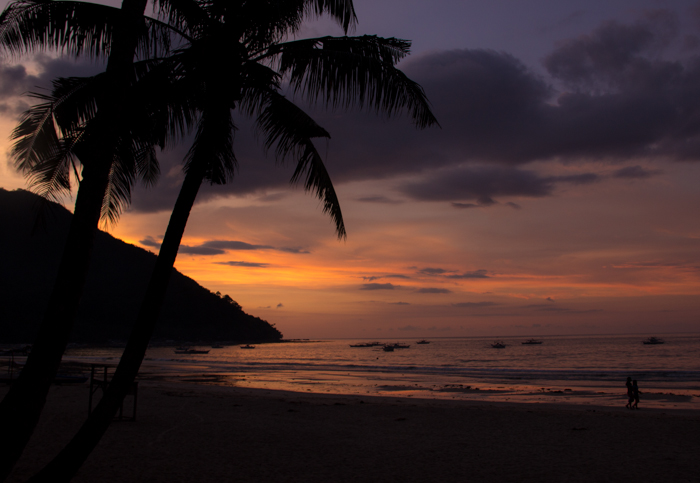 Romantic atmosphere on Sabang Beach ;)