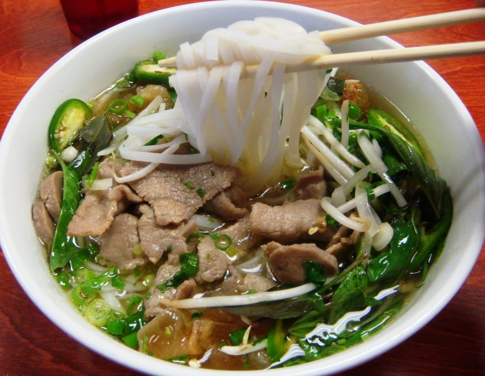A nice bowl of hot Pho Bo in Hanoi
