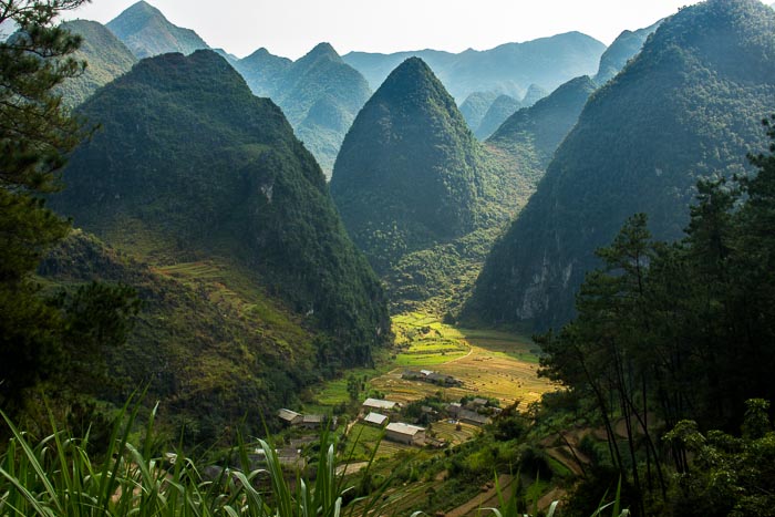 Valley and cliffs