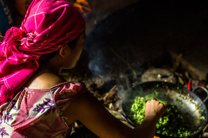 Preparing lunch for everybody.