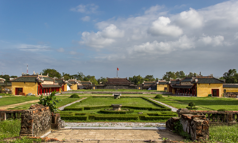 Courtyard at imperial citadel, Hue, Vietnam