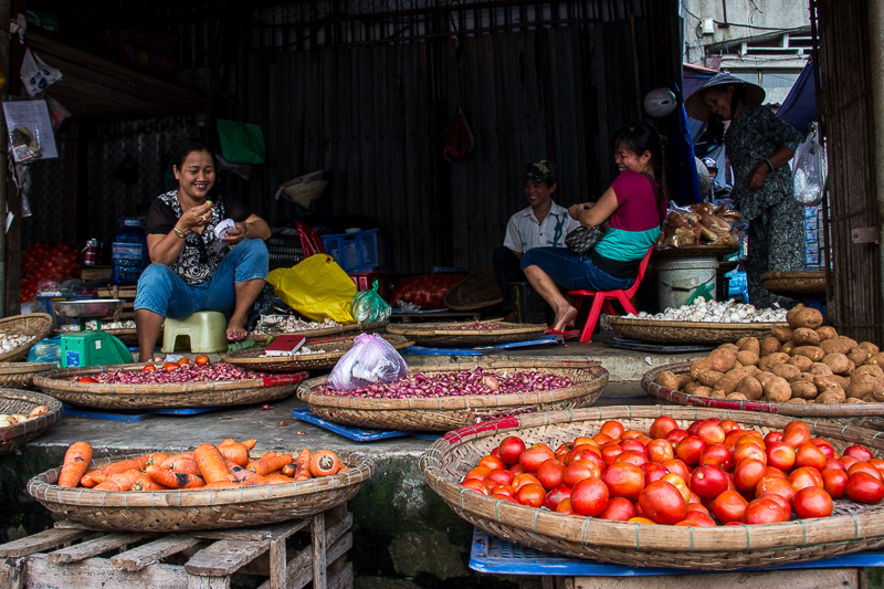 Market in Hue, Vietnam