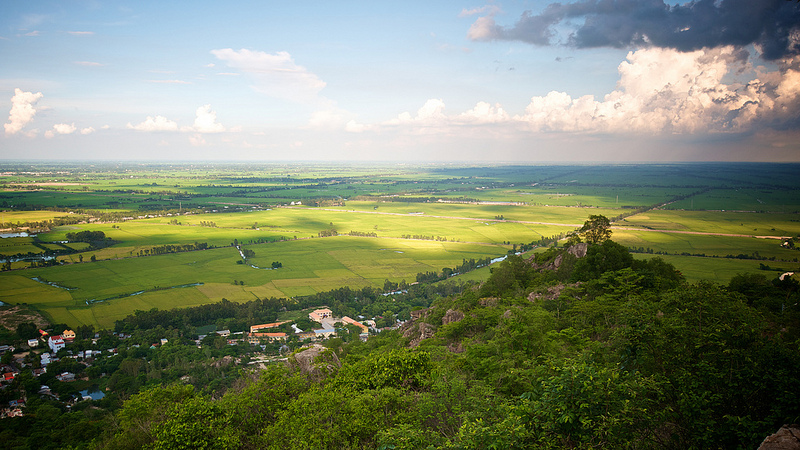 View from Sam Mountain, Chau Doc