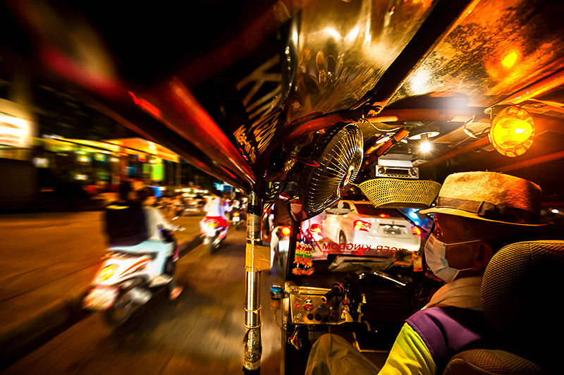 Thailand-Tuk Tuk Night Ride, Chiang Mai
