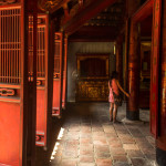 Serenity inside the temple Hanoi