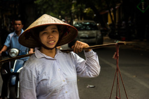 Vegetable vendor Hanoi