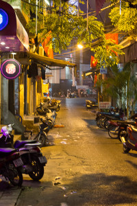 Hanoi Old Town at night