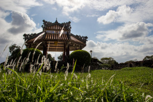 Pavillion at imperial citadel, Hue, Vietnam