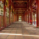 Hallway at imperial citadel, Hue, Vietnam