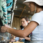 Silk weaving and production in Dalat